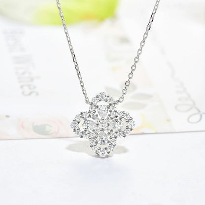 [Together Jewelry]LOOP NECKLACE FULL MOTIF DIAMOND 16MM MULTIPLE COLORS