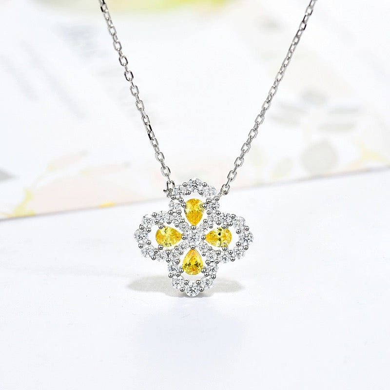 [Together Jewelry]LOOP NECKLACE FULL MOTIF DIAMOND 16MM MULTIPLE COLORS