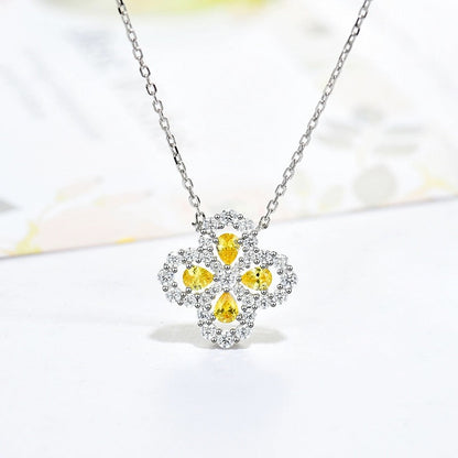 [Together Jewelry]LOOP NECKLACE FULL MOTIF DIAMOND 16MM MULTIPLE COLORS