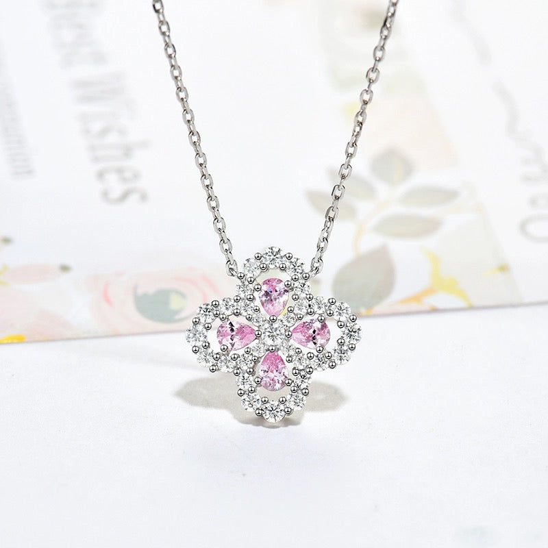 [Together Jewelry]LOOP NECKLACE FULL MOTIF DIAMOND 16MM MULTIPLE COLORS