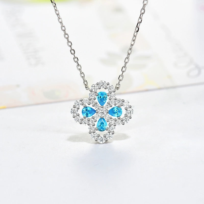 [Together Jewelry]LOOP NECKLACE FULL MOTIF DIAMOND 16MM MULTIPLE COLORS