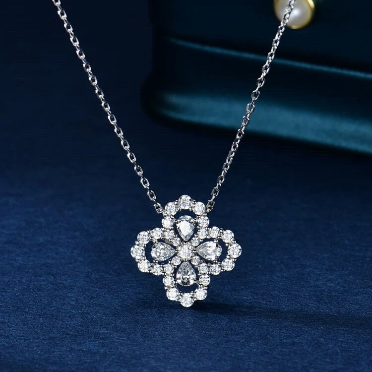 [Together Jewelry]LOOP NECKLACE FULL MOTIF DIAMOND 16MM MULTIPLE COLORS
