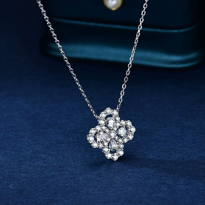 [Together Jewelry]LOOP NECKLACE FULL MOTIF DIAMOND 16MM MULTIPLE COLORS