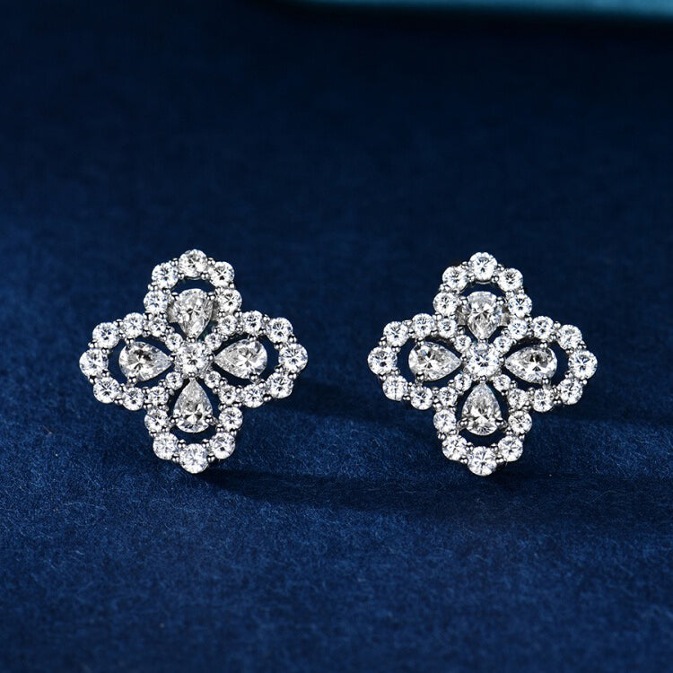 [Together Jewelry]LOOP EARRINGS FULL MOTIF DIAMOND 16MM