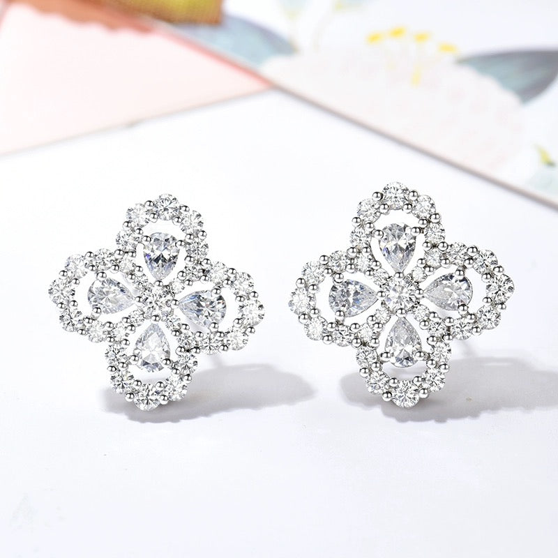 [Together Jewelry]LOOP EARRINGS FULL MOTIF DIAMOND 16MM