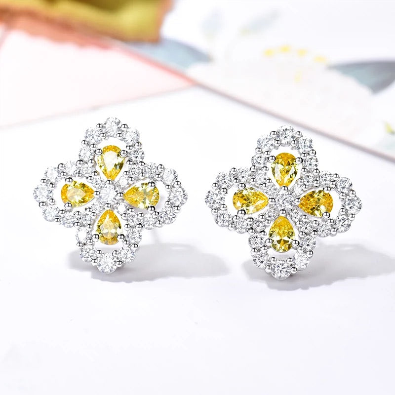 [Together Jewelry]LOOP EARRINGS FULL MOTIF DIAMOND 16MM