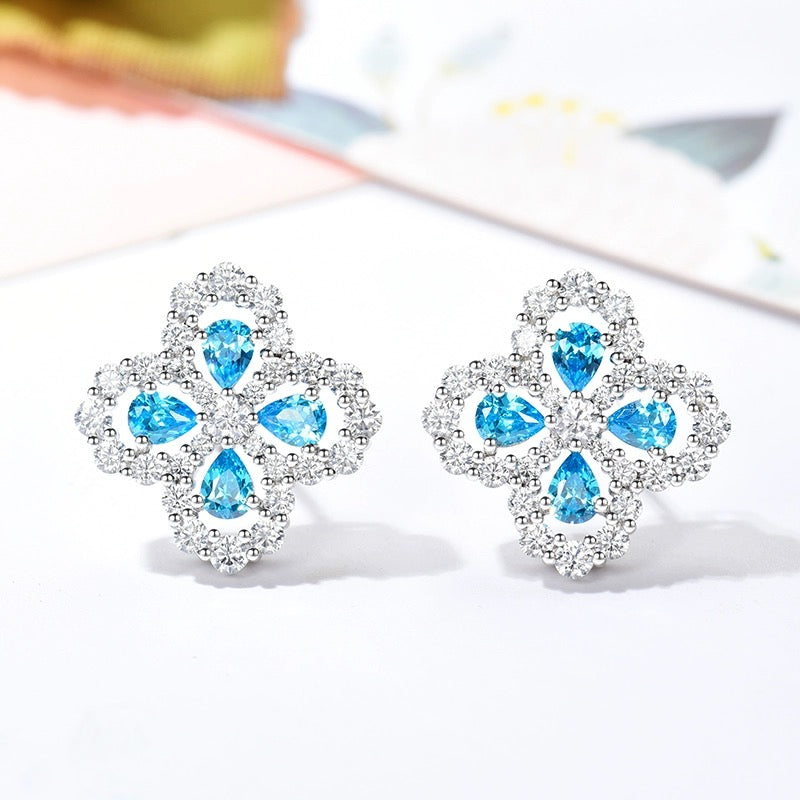 [Together Jewelry]LOOP EARRINGS FULL MOTIF DIAMOND 16MM