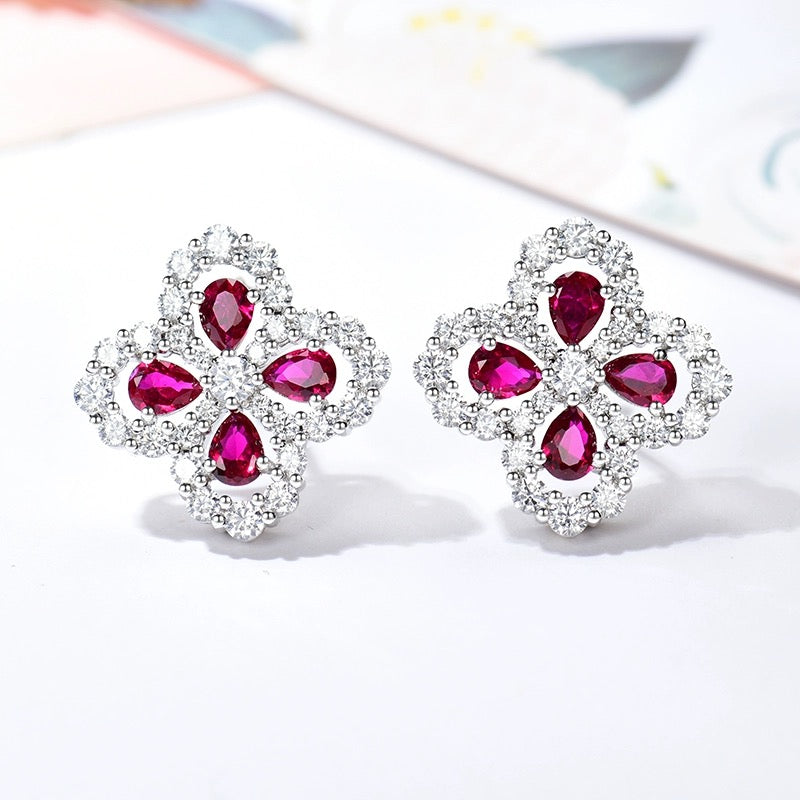 [Together Jewelry]LOOP EARRINGS FULL MOTIF DIAMOND 16MM