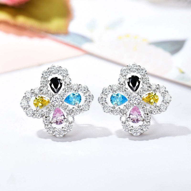 [Together Jewelry]LOOP EARRINGS FULL MOTIF DIAMOND 16MM