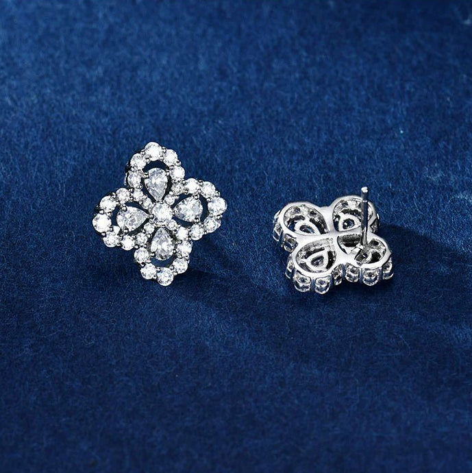 [Together Jewelry]LOOP EARRINGS FULL MOTIF DIAMOND 16MM