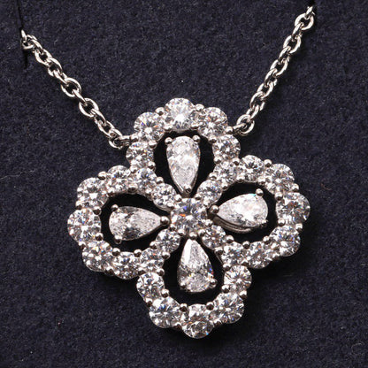 [Together Jewelry]LOOP NECKLACE FULL MOTIF DIAMOND 16MM MULTIPLE COLORS