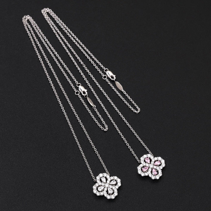 [Together Jewelry]LOOP NECKLACE FULL MOTIF DIAMOND 16MM MULTIPLE COLORS