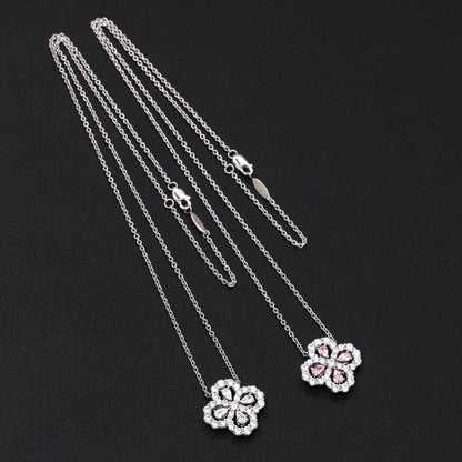 [Together Jewelry]LOOP NECKLACE FULL MOTIF DIAMOND 16MM MULTIPLE COLORS