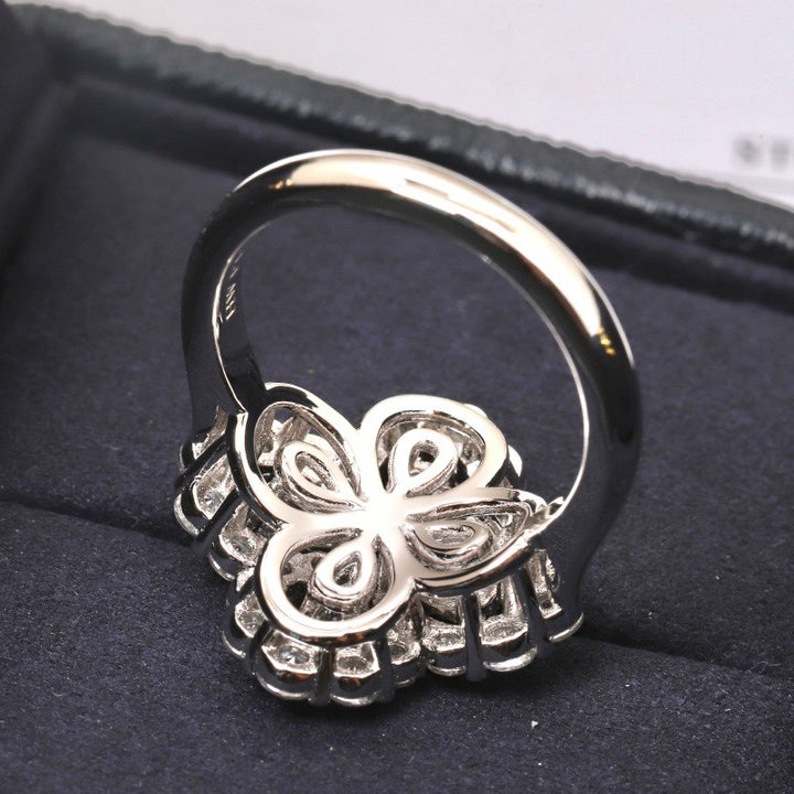 [Together Jewelry]LOOP RING FULL MOTIF DIAMOND 16MM SILVE