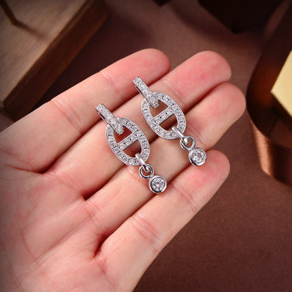 [Together Jewelry]HM CHAINE DIAMOND EARRINGS