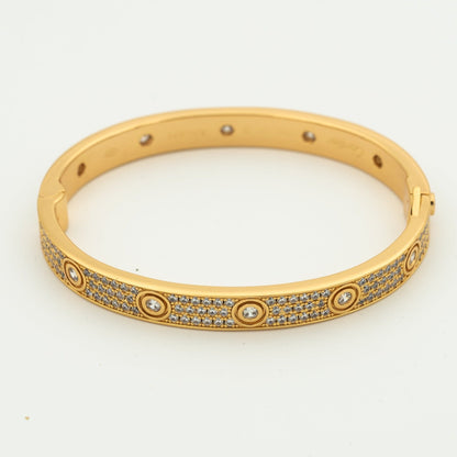 [Together Jewelry]LOVE BRACELET 6.1MM DIAMOND-PAVED 10 BIG DIAMONDS