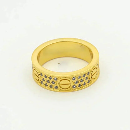 [Together Jewelry]LOVE RING 5.5MM DIAMONDS PAVED