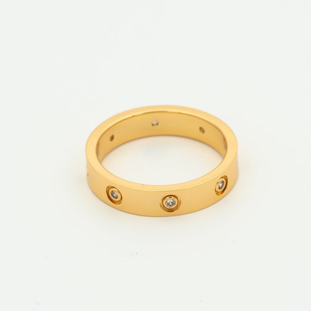 [Together Jewelry]LOVE RING 3.6MM 8 DIAMONDS