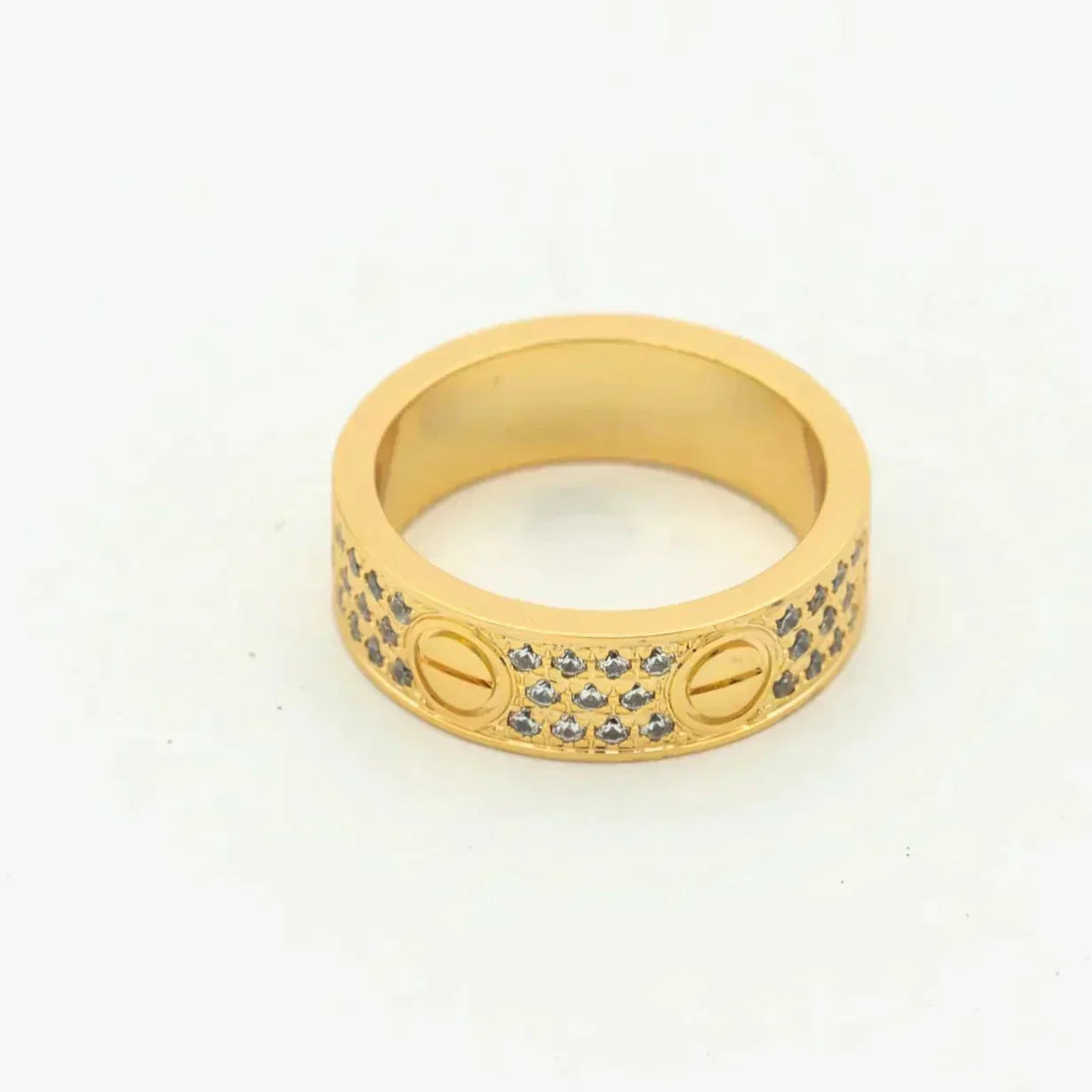 [Together Jewelry]LOVE RING 5.5MM DIAMONDS PAVED