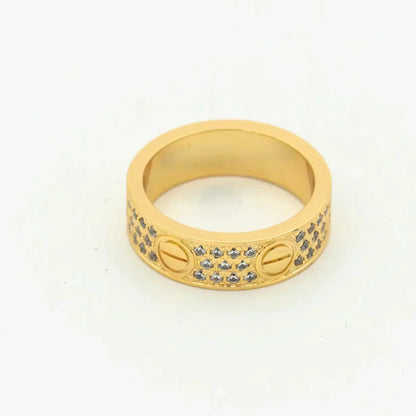 [Together Jewelry]LOVE RING 5.5MM DIAMONDS PAVED