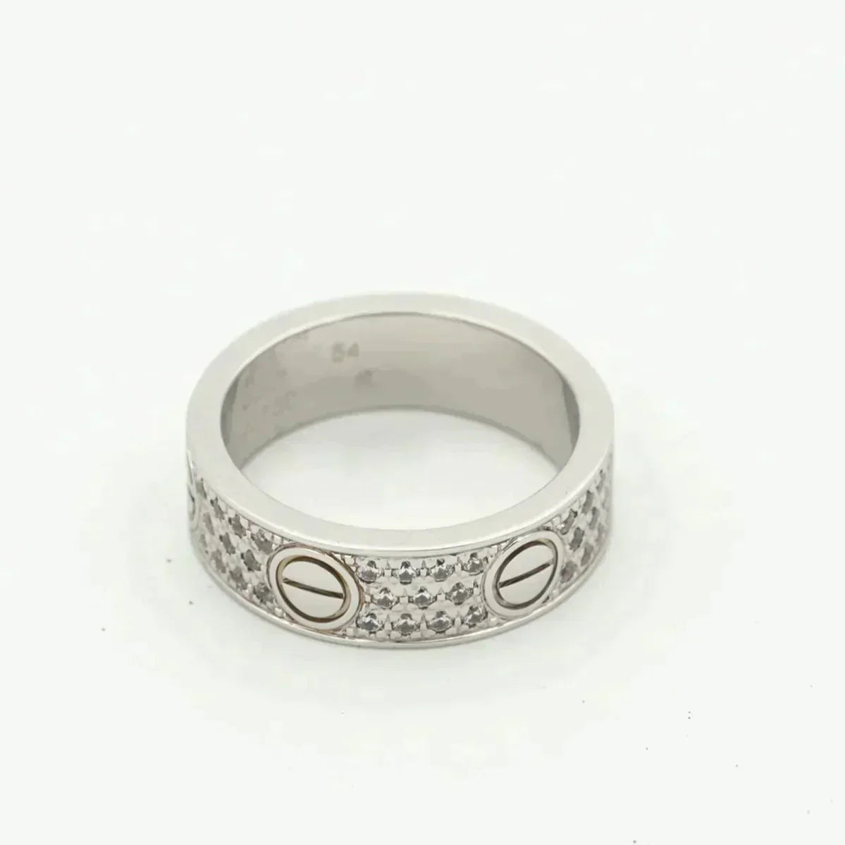 [Together Jewelry]LOVE RING 5.5MM DIAMONDS PAVED