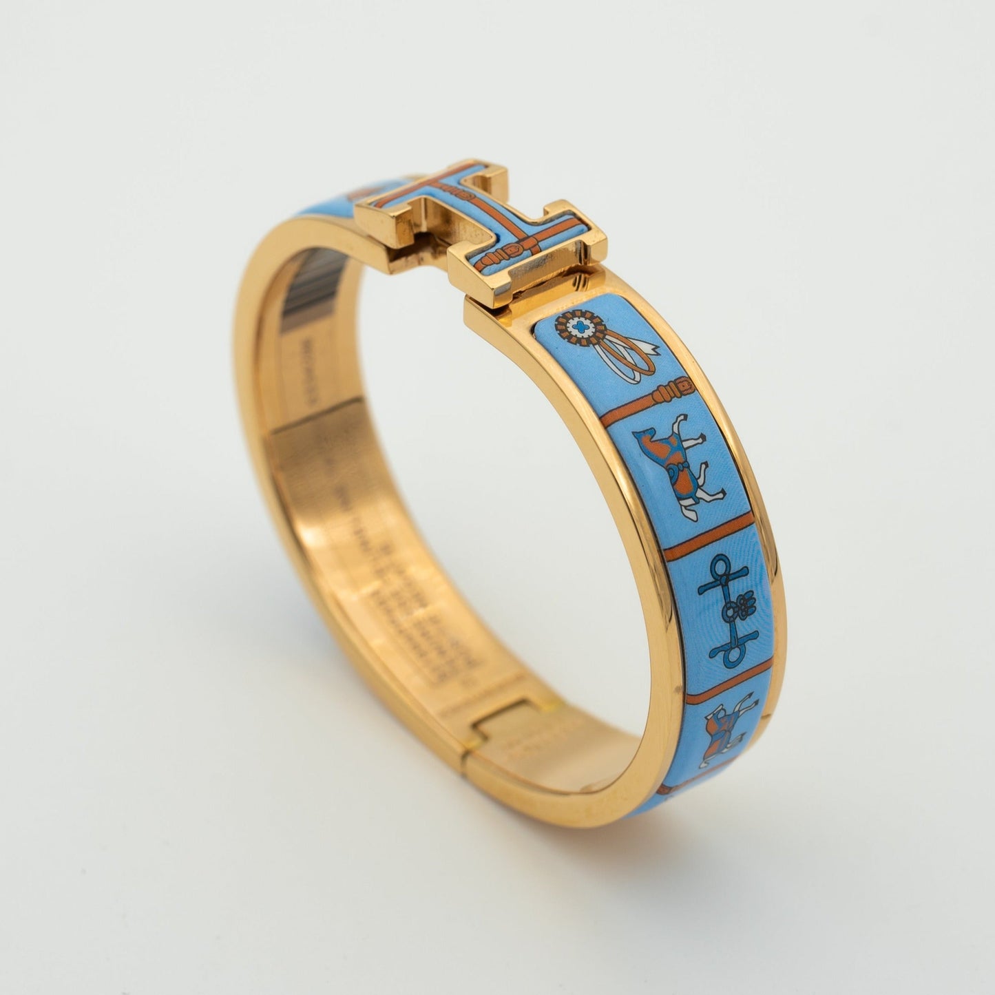 [Together Jewelry]H PINK GOLD BRACELET BLUE CERAMIC