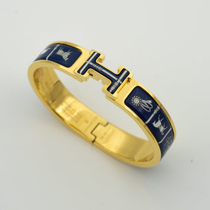 [Together Jewelry]H BRACELET BLUE CERAMIC