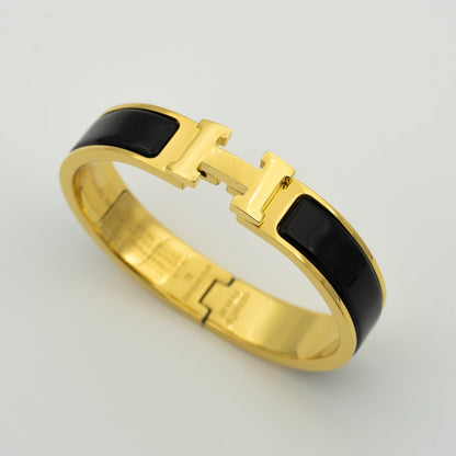 [Together Jewelry]H BLACK BRACELET