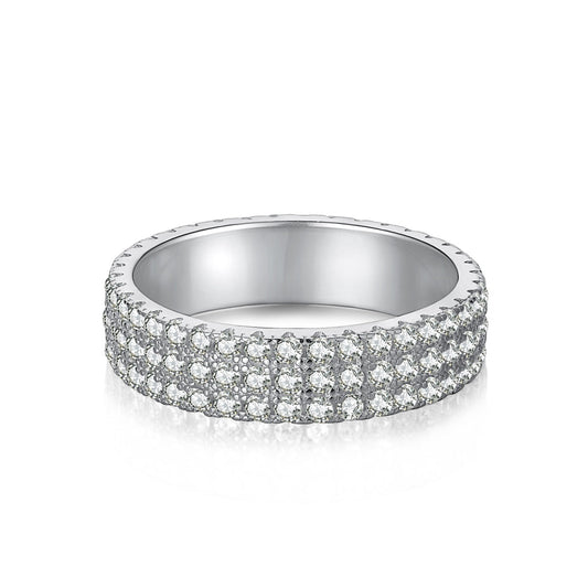 [Together]Dainty Round Cut Tennis Ring