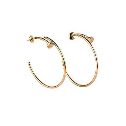 [Together Jewelry]JUSTE EARRINGS GOLD DIAMONDS 1.8MM