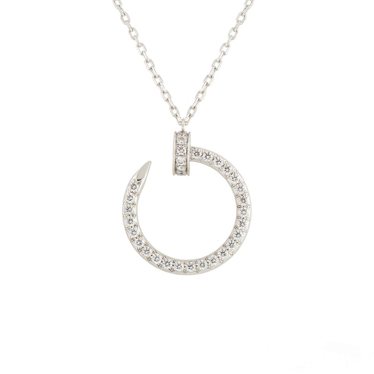 [Together Jewelry]JUSTE NECKLACE SILVER DIAMONDS
