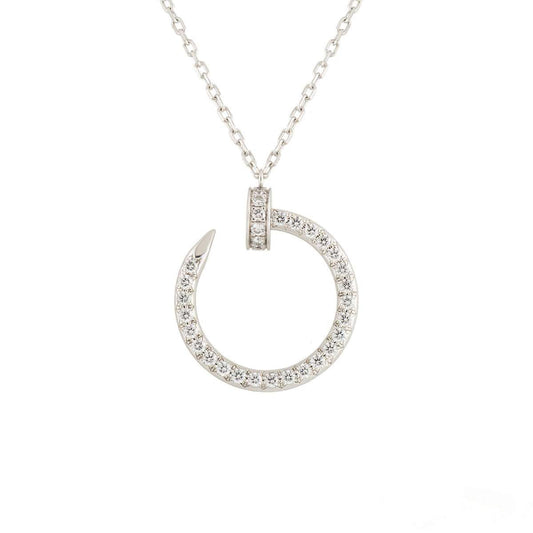 [Together Jewelry]JUSTE NECKLACE SILVER DIAMONDS