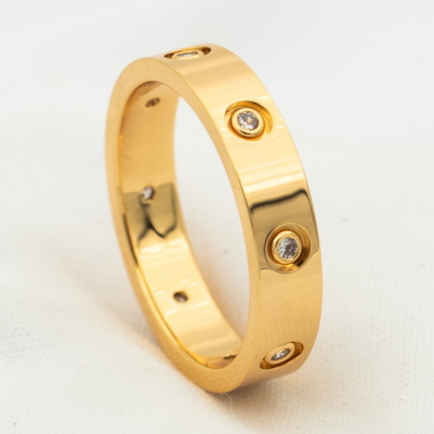 [Together Jewelry]LOVE RING 3.6MM 8 DIAMONDS
