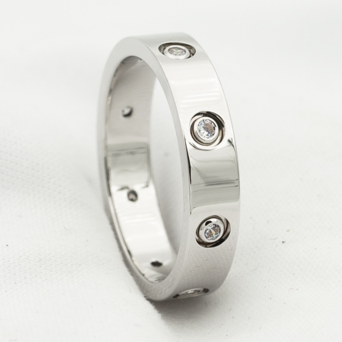 [Together Jewelry]LOVE RING 3.6MM 8 DIAMONDS