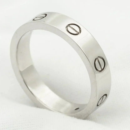 [Together Jewelry]LOVE RING 4MM 1 DIAMOND SILVER