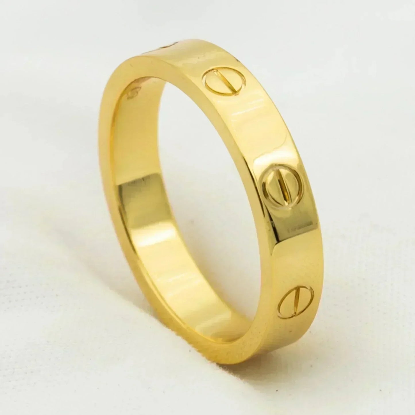 [Together Jewelry]LOVE RING 4MM 1 DIAMOND GOLD