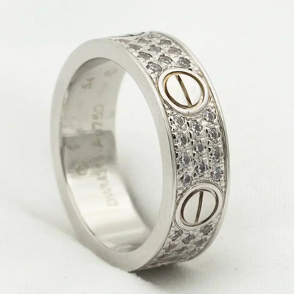 [Together Jewelry]LOVE RING 5.5MM DIAMONDS PAVED