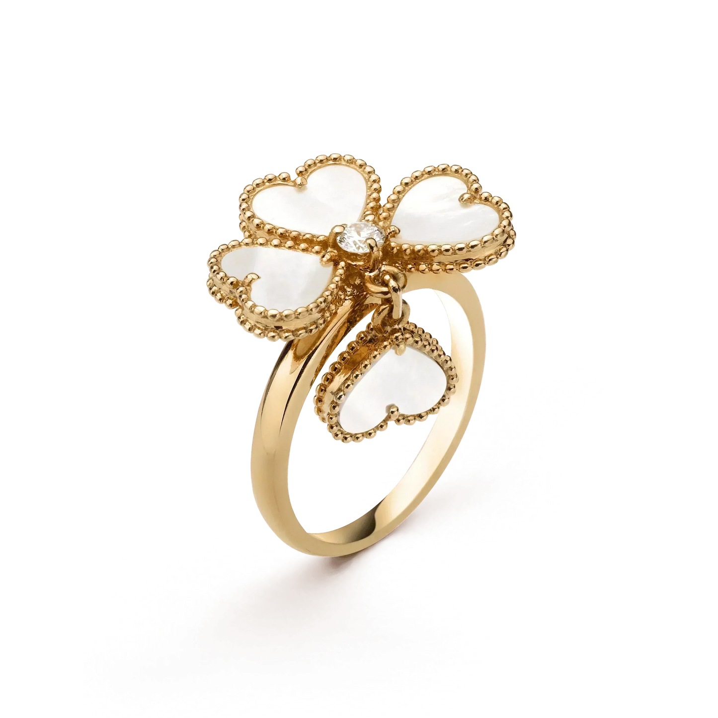 [Together]SWEET CLOVER WHITE MOP RING