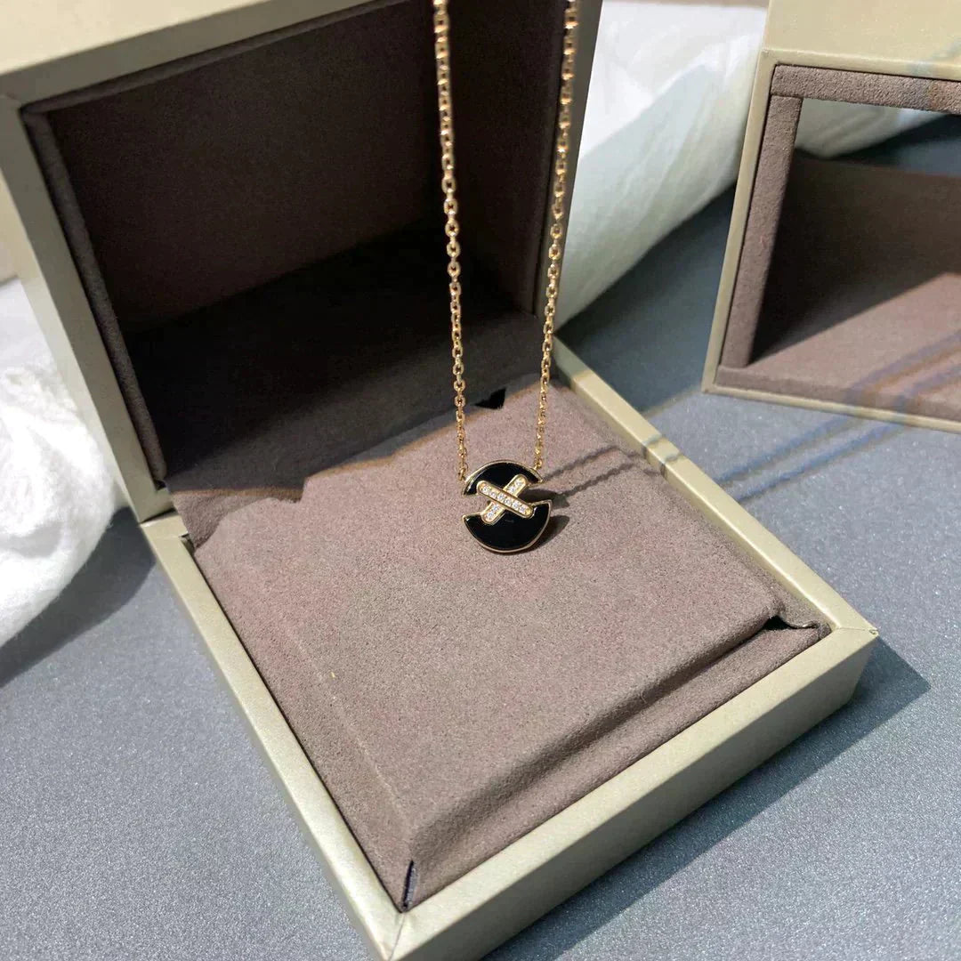 [Together Jewelry]JEUX DE ROSE GOLD DIAMOND NECKLACE