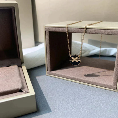 [Together Jewelry]JEUX DE ROSE GOLD DIAMOND NECKLACE