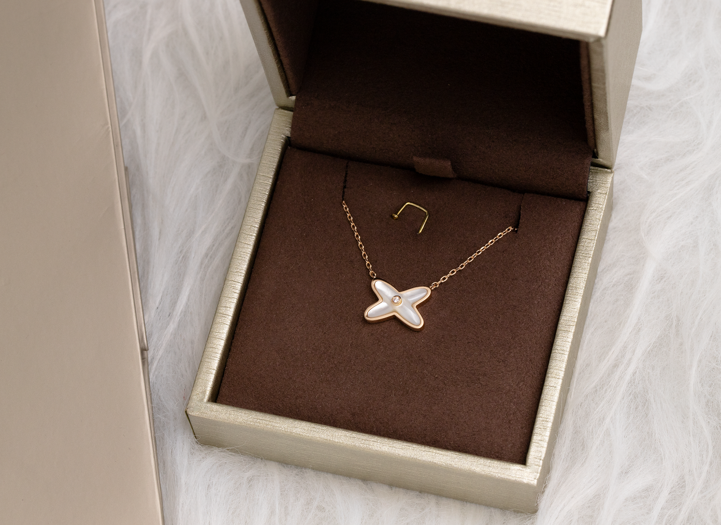 [Together Jewelry]JEUX DE NECKLACE 1 DIAMOND