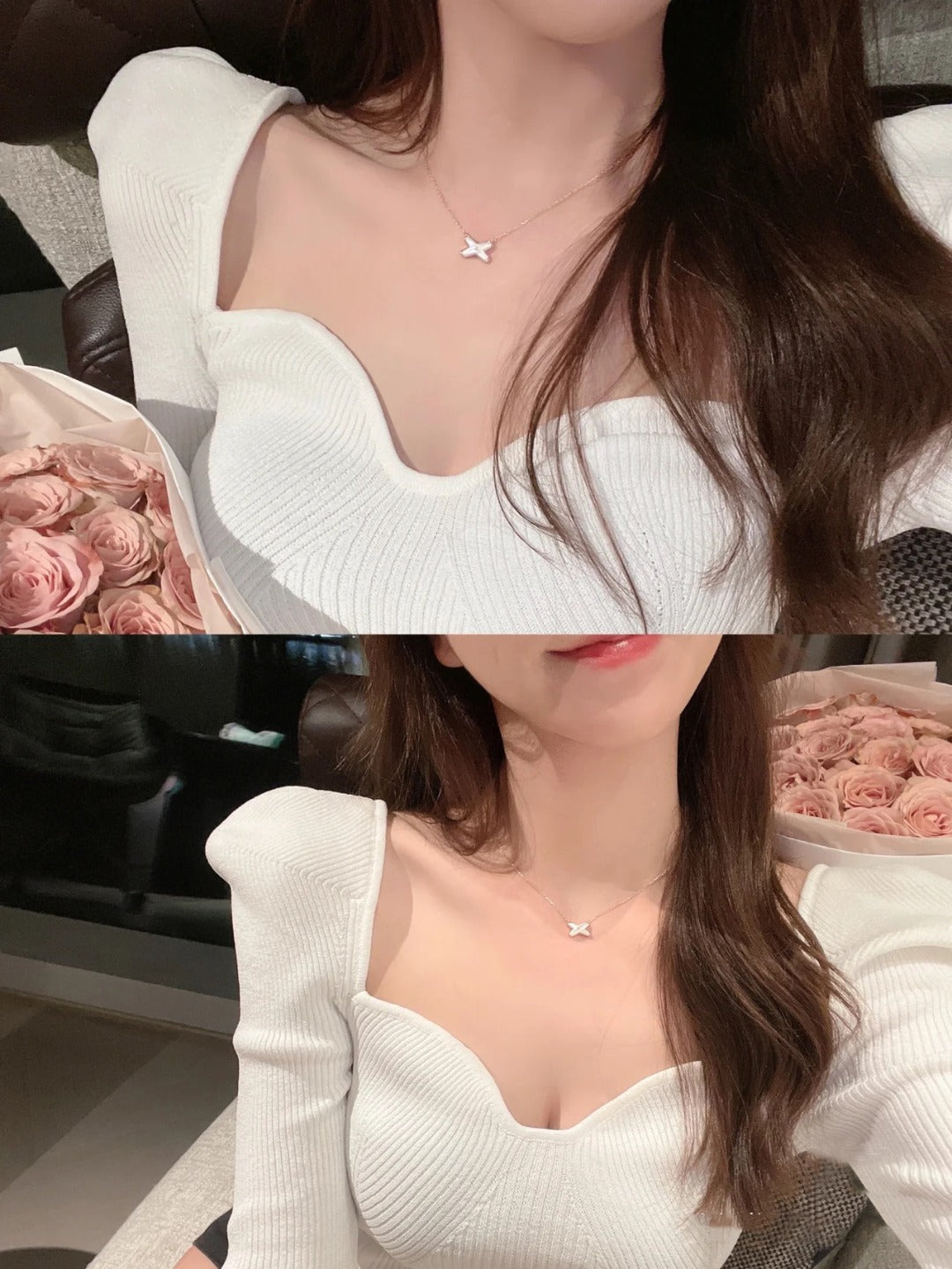 [Together Jewelry]JEUX DE NECKLACE 1 DIAMOND