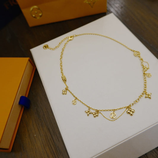 [Together Jewelry]BLOOMING SUPPLE NECKLACE BRASS