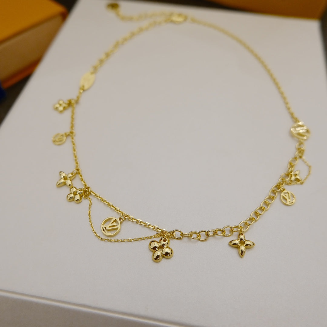 [Together Jewelry]BLOOMING SUPPLE NECKLACE BRASS