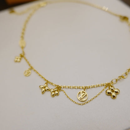 [Together Jewelry]BLOOMING SUPPLE NECKLACE BRASS