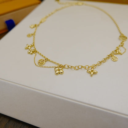 [Together Jewelry]BLOOMING SUPPLE NECKLACE BRASS