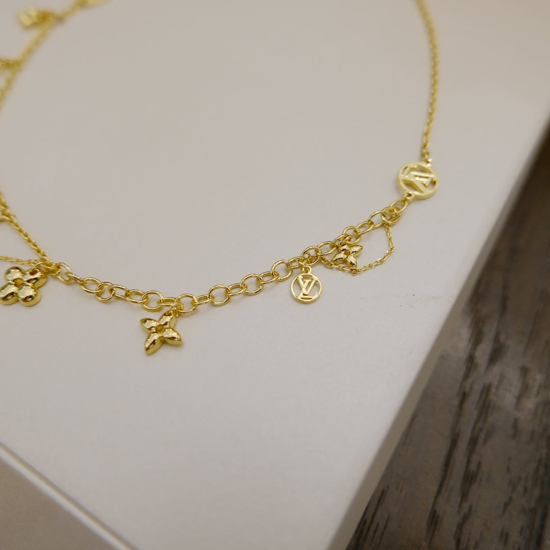 [Together Jewelry]BLOOMING SUPPLE NECKLACE BRASS