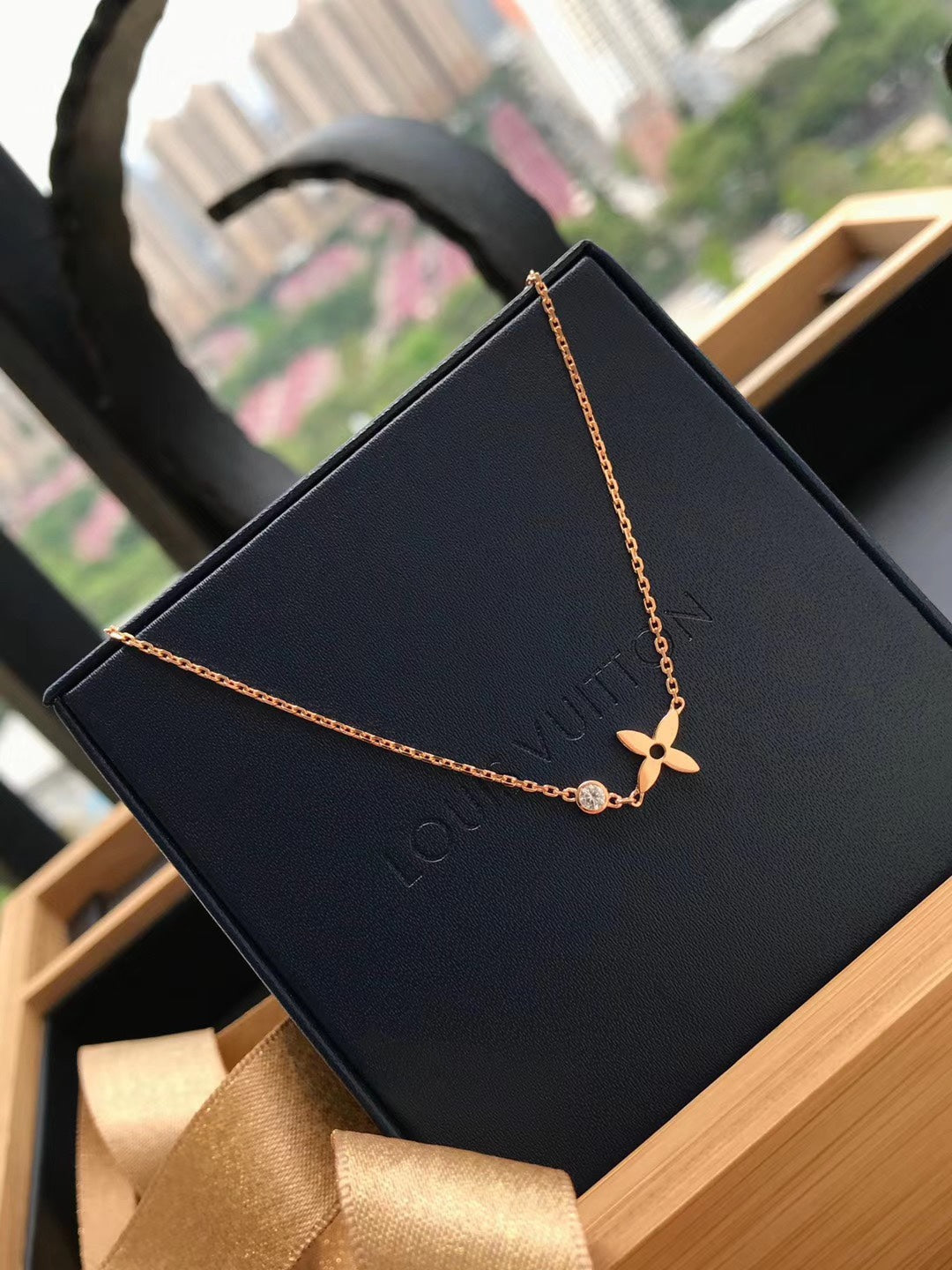 [Together Jewelry]BLOSSOM PENDANT PINK GOLD AND DIAMOND
