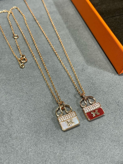 [Together Jewelry]H CIRCE MOISSANITE PENDANT NECKLACE GOLD