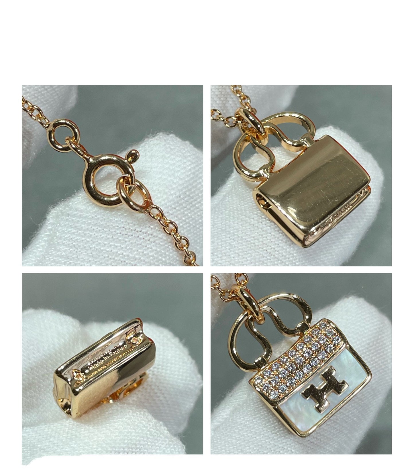 [Together Jewelry]H CIRCE MOISSANITE PENDANT NECKLACE GOLD